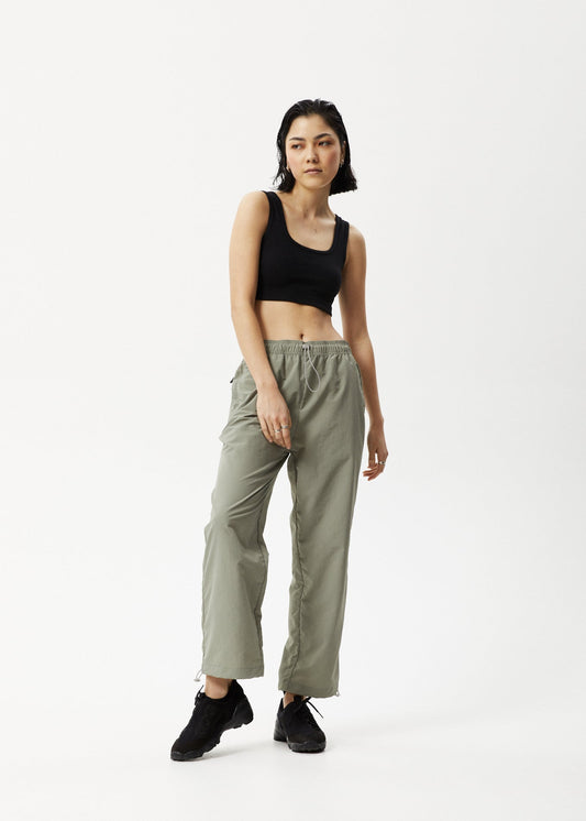 Afends Womens Octave - Spray Pants - Olive 