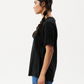 Afends Womens Slay - Hemp Oversized T-Shirt - Black 
