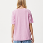 Afends Womens Slay - Hemp Oversized T-Shirt - Candy 