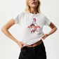 Afends Womens Sweet West - Recycled Baby T-Shirt - White 