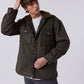Holland Sherpa Jacket Forest Plaid