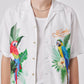 Resort Shirt White Parrot