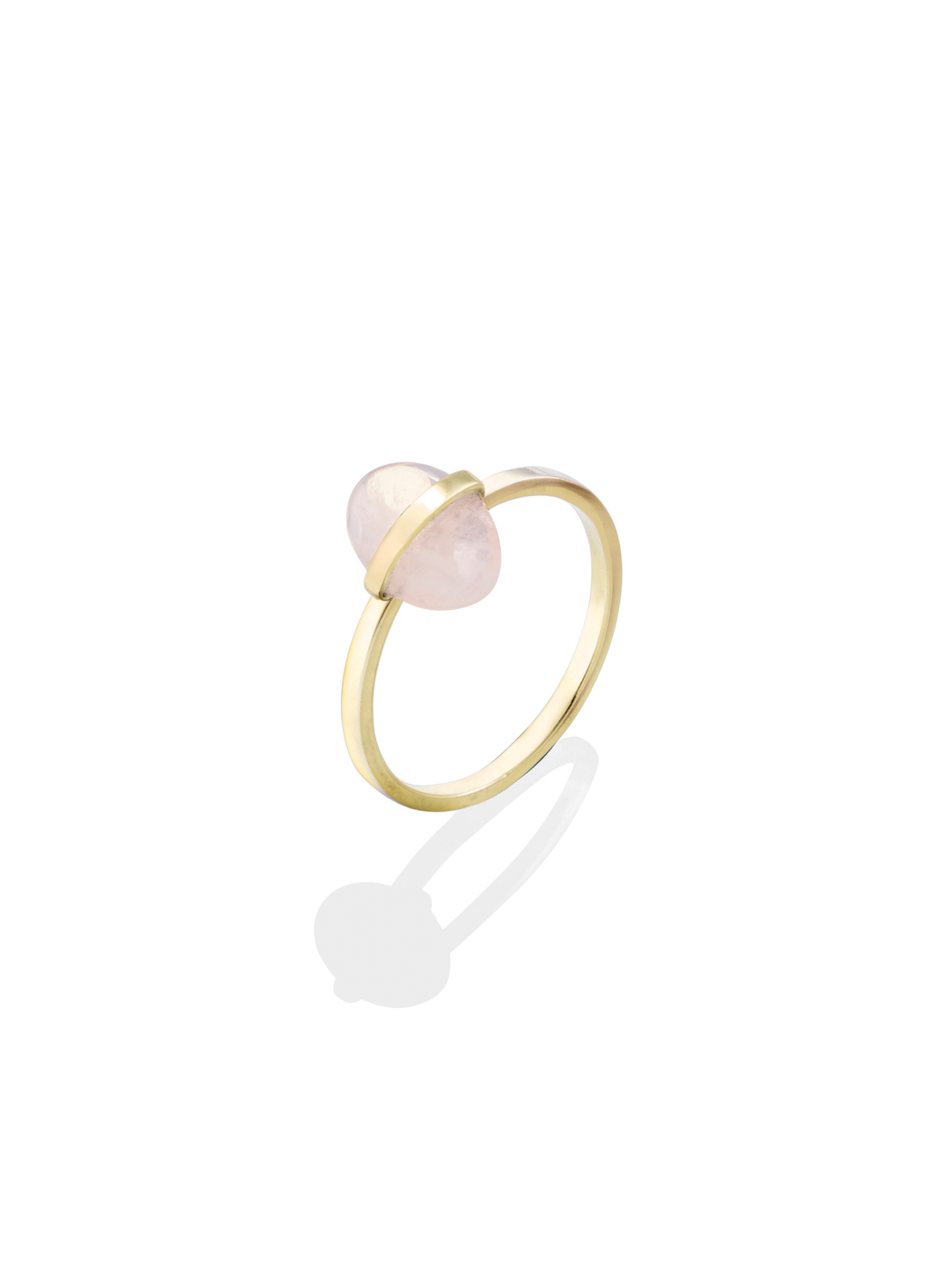 Shakti Oval Ring | Rose Quartz