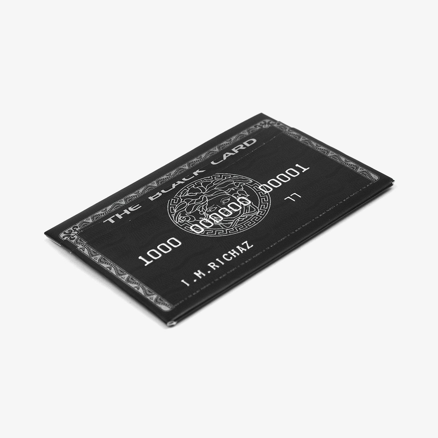 Black Card Wallet - The Walart - Paper Wallet