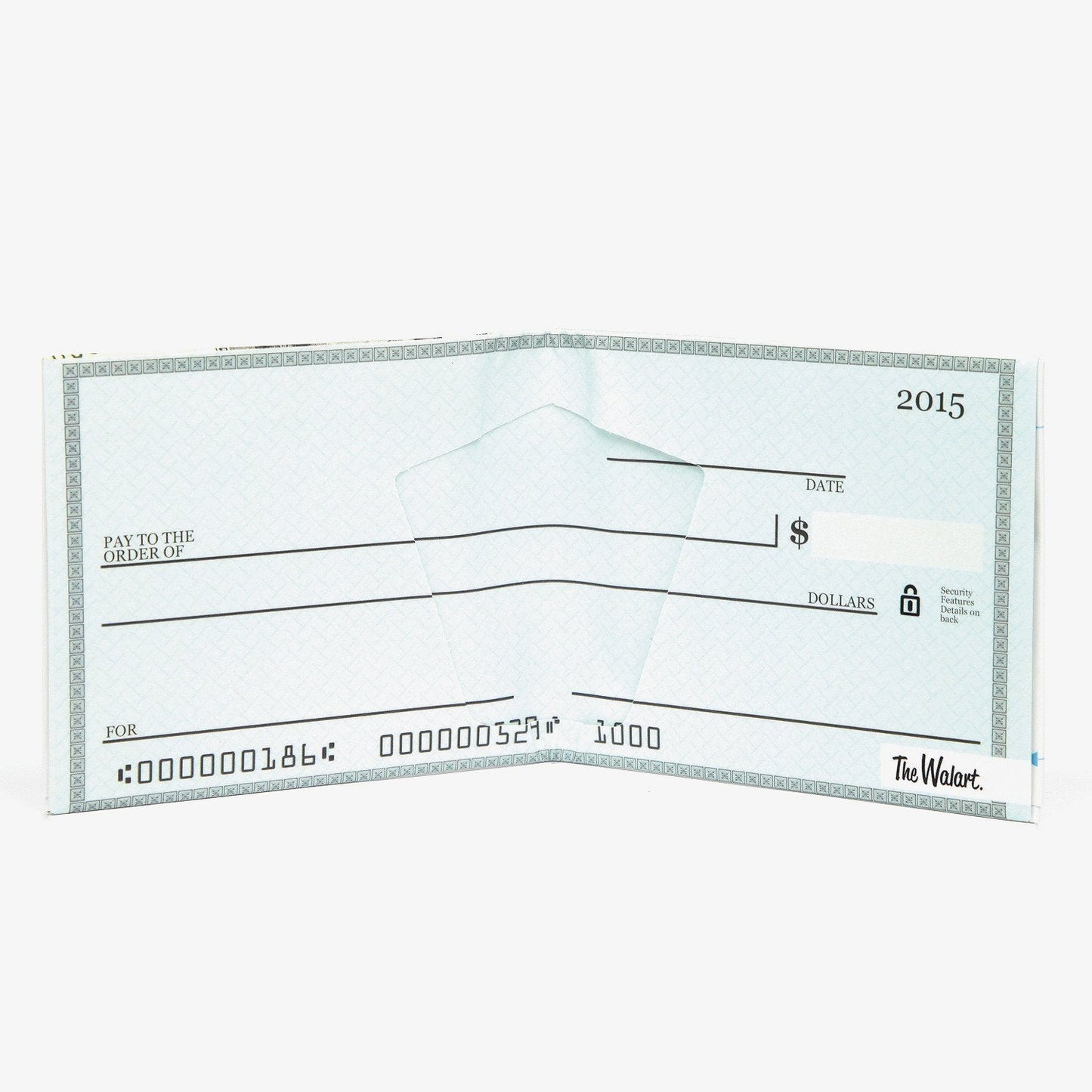 Cheque Bifold Wallet - The Walart - Paper Wallet