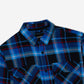 Flannel Long Sleeve Shirt - Navy Check