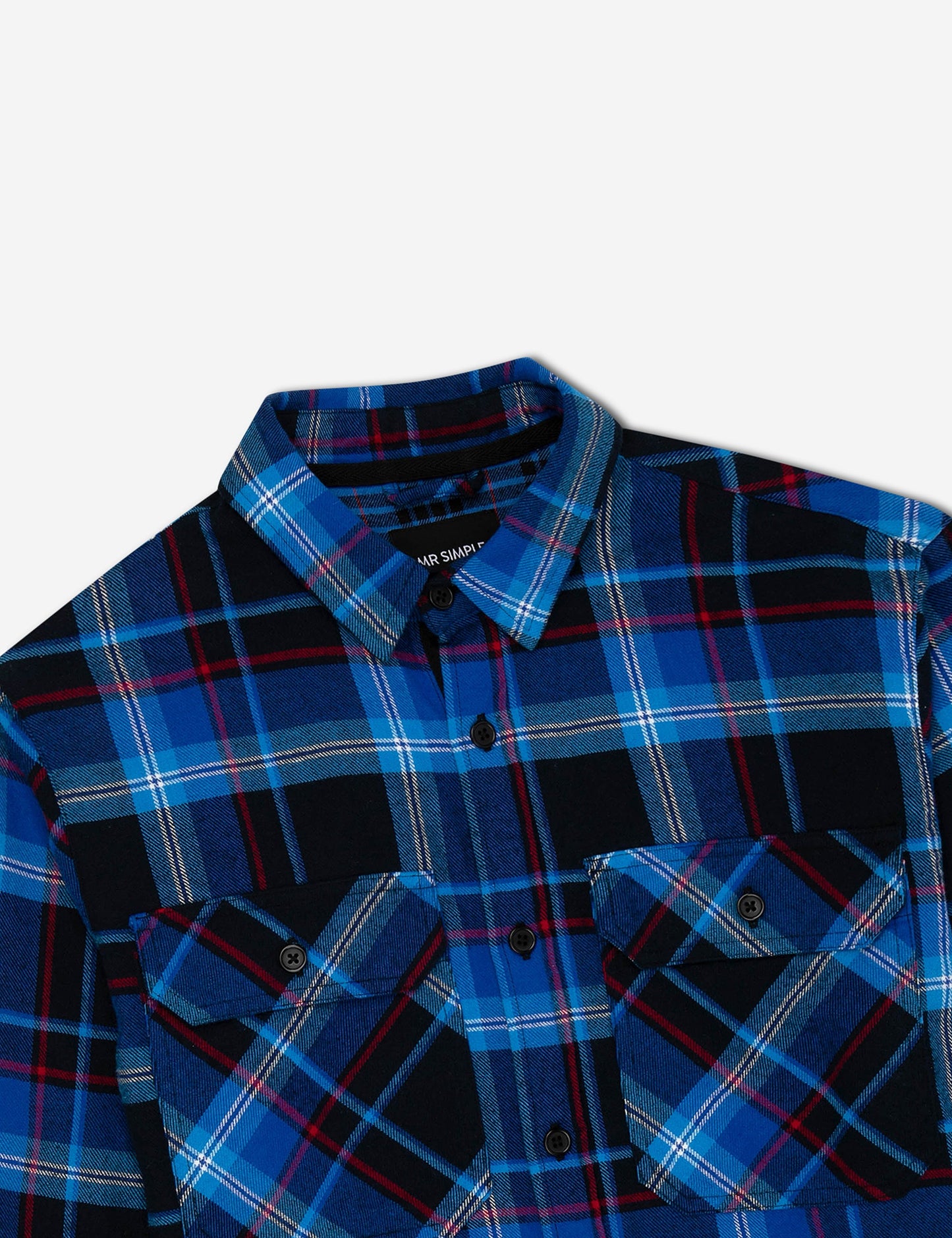 Flannel Long Sleeve Shirt - Navy Check