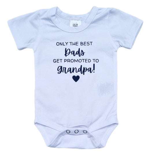 Promoted To Grandpa - Pregnancy Announcement Baby Onesie
