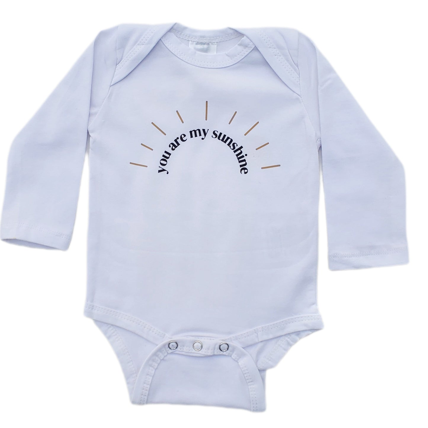 You are my sunshine - neutral tone baby onesie - unisex baby onesie - newborn outfit with cute design