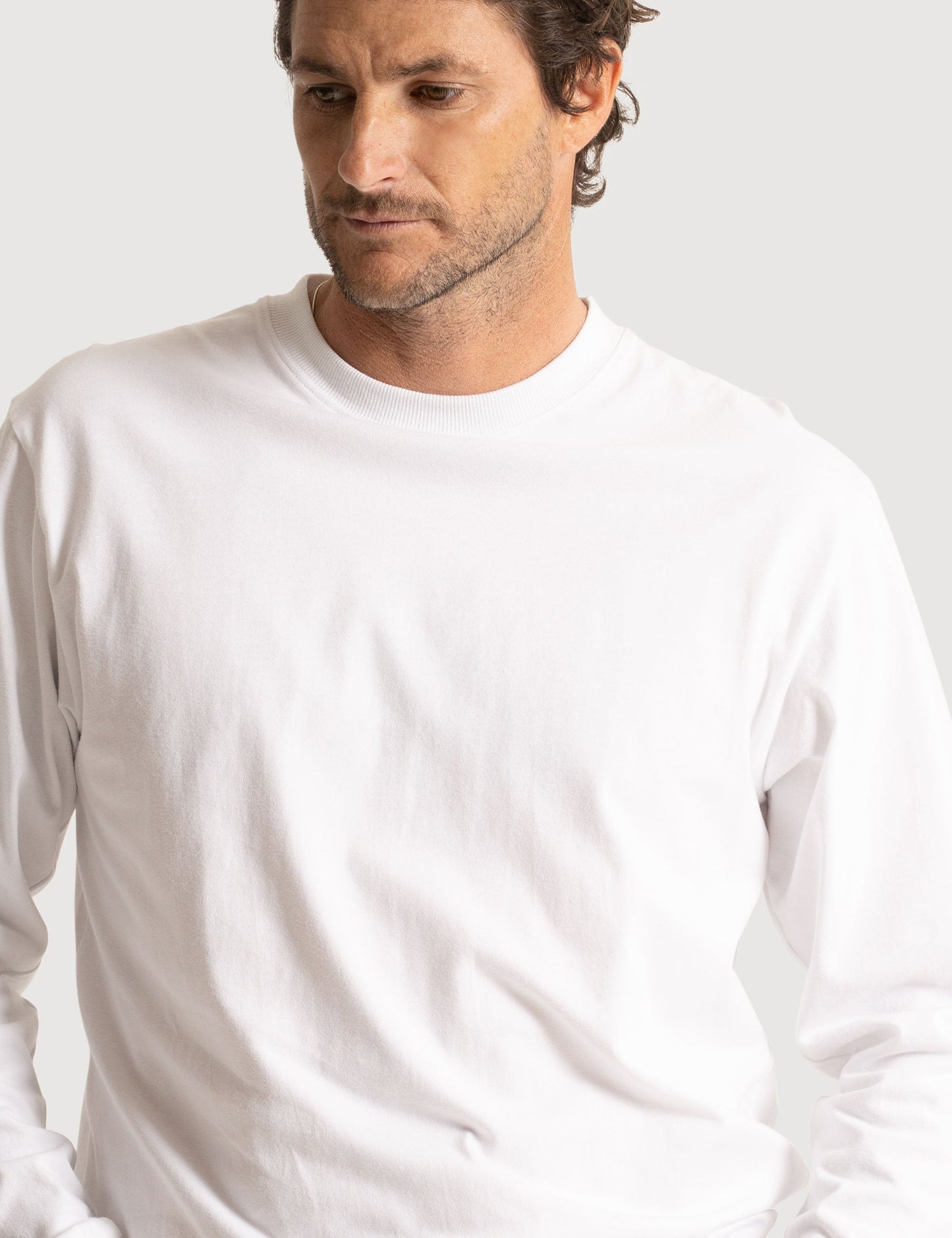 Heavy Weight Longsleeve Tee - White