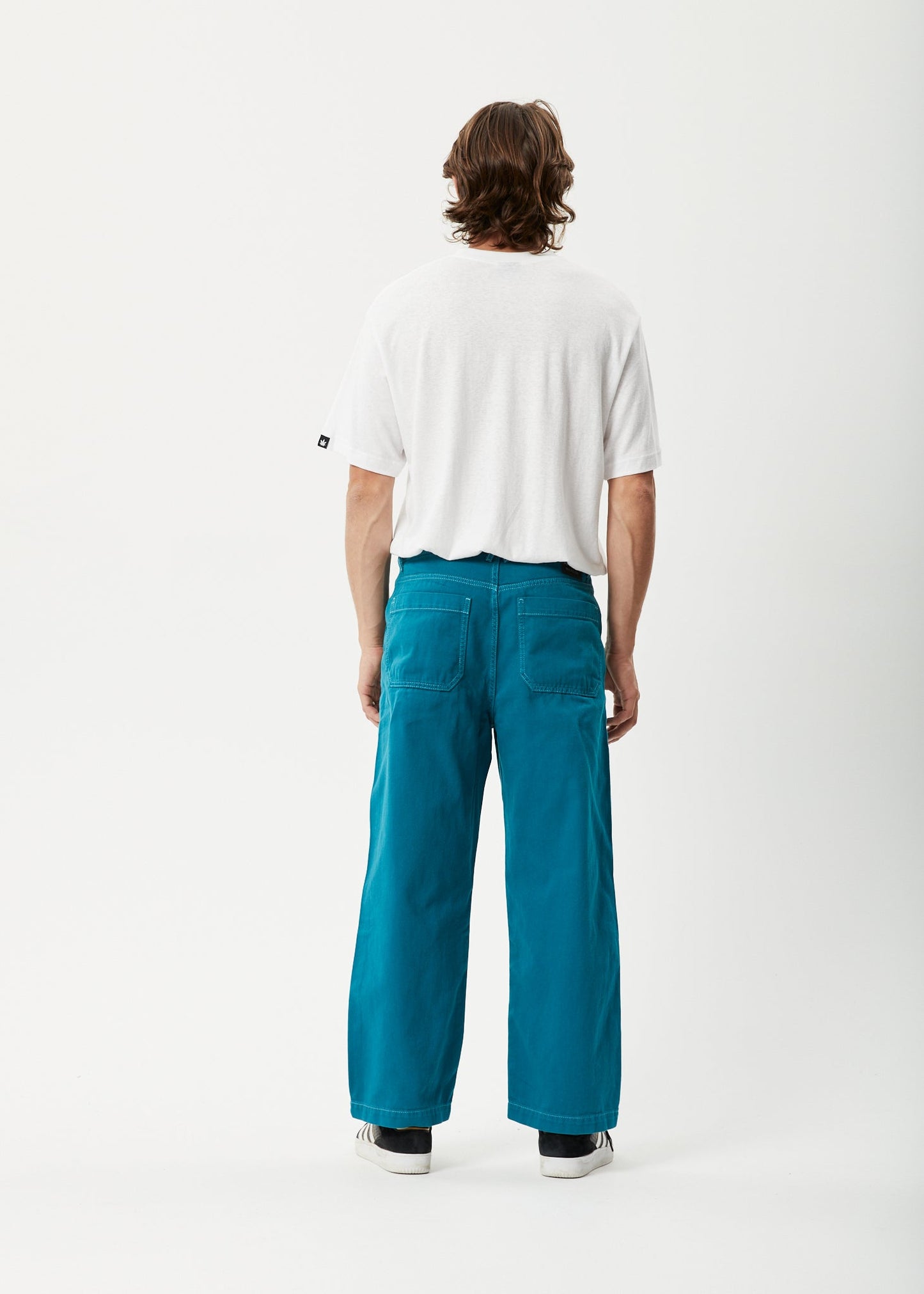 Afends Mens Pablo - Recycled Baggy Pants - Azure 