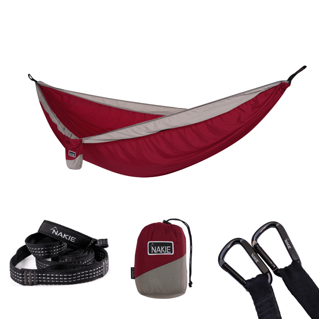 Merlot Red - Recycled Hammock With Straps