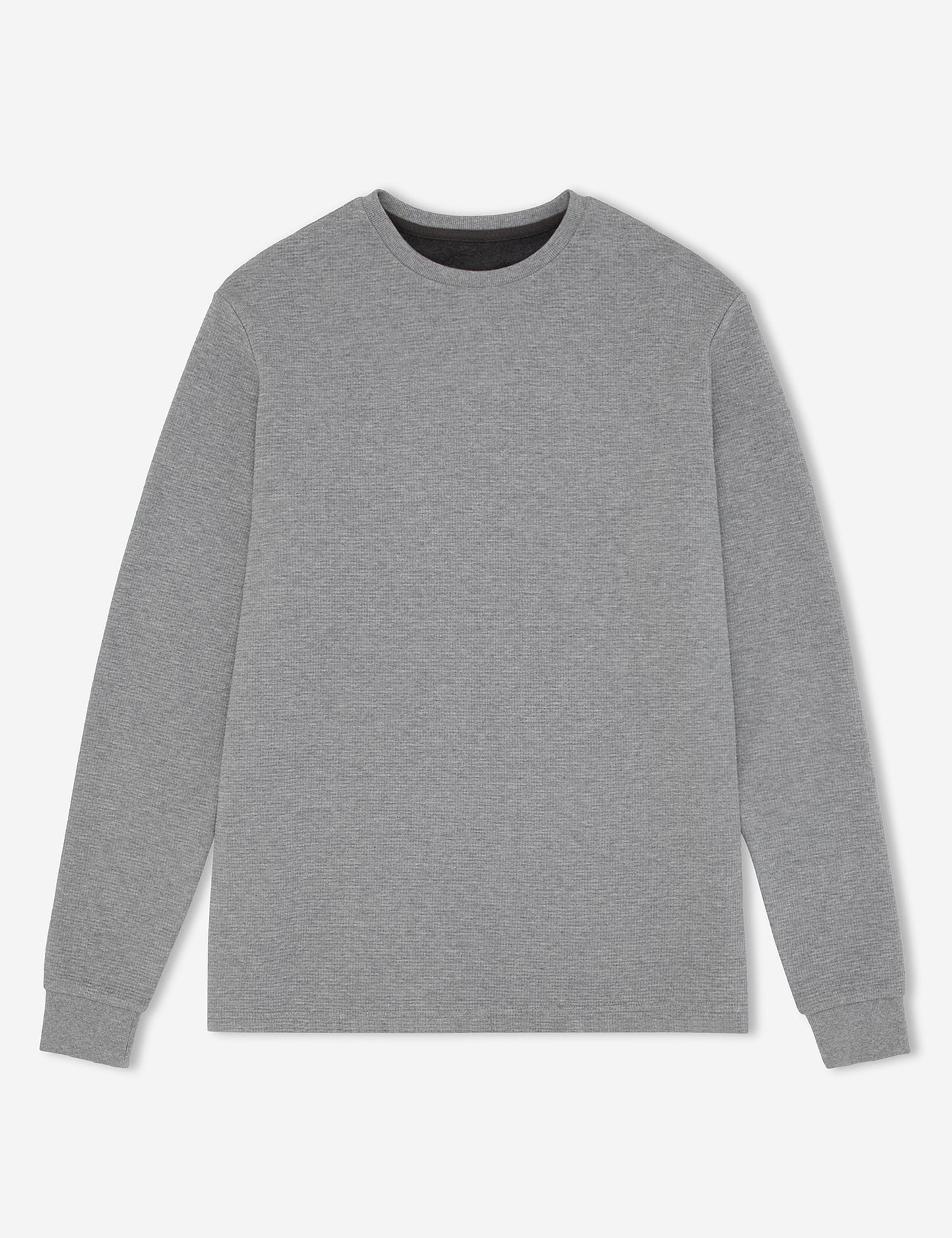 Waffle Long Sleeve Tee - Grey Marle