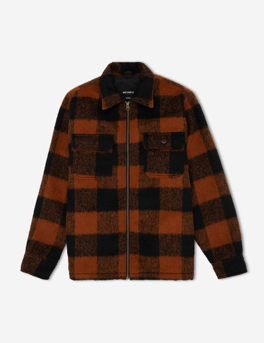 Lumberjack Jacket - Terracotta/Black