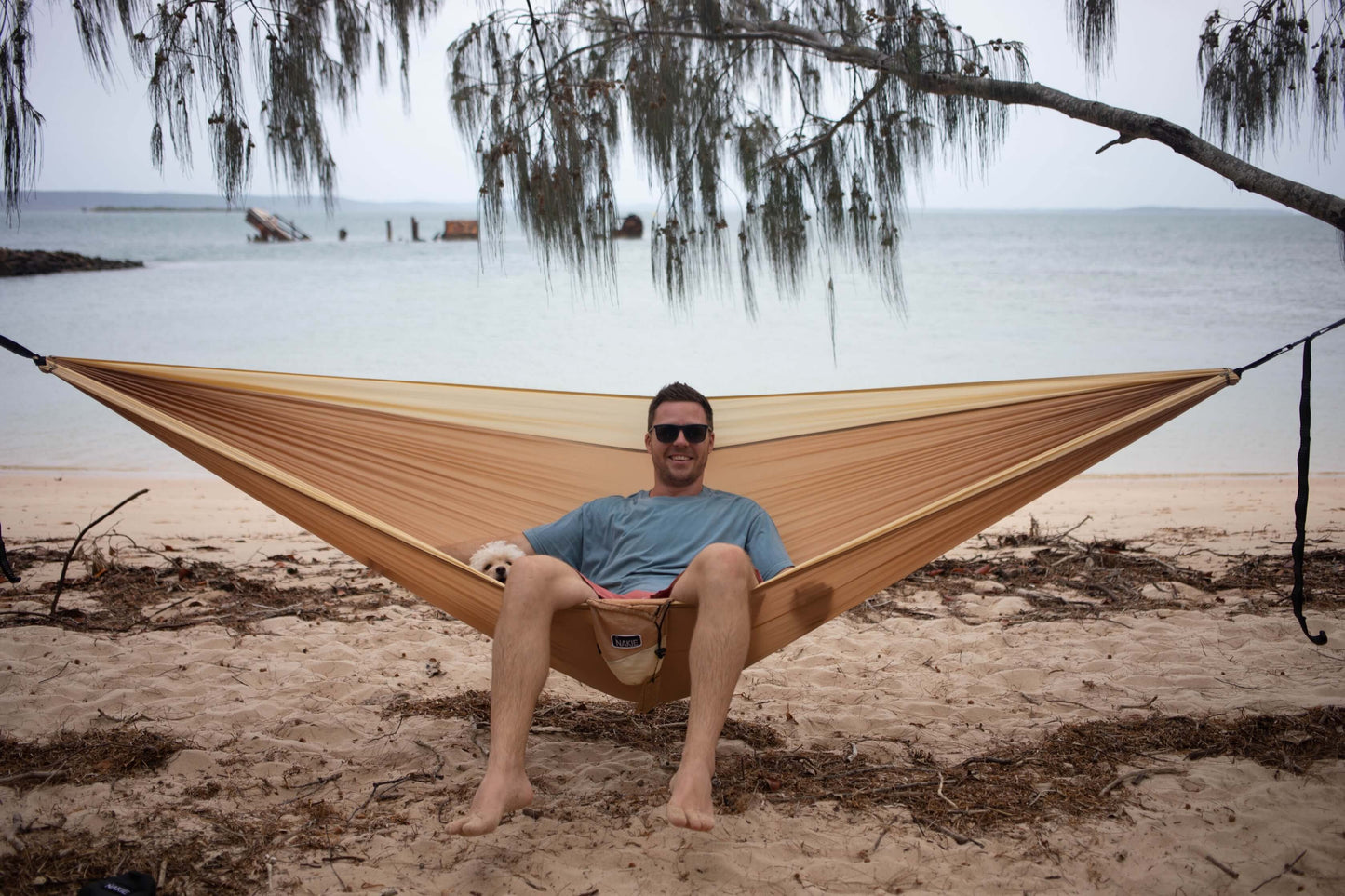 Sahara Sand - Recycled Hammock With Straps