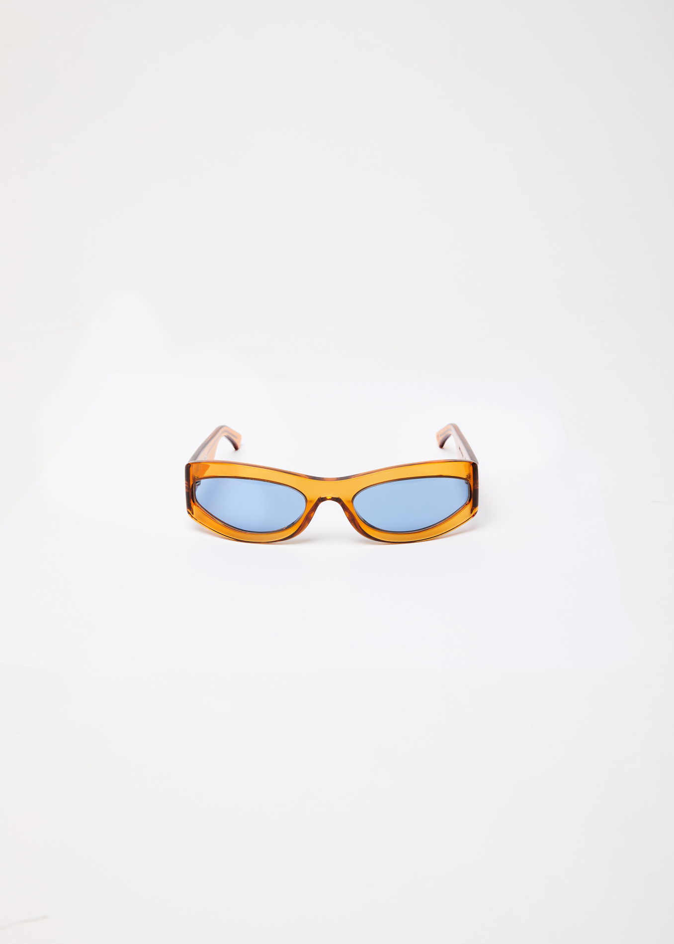 Afends Unisex Platinum J - Sunglasses - Clear Orange 