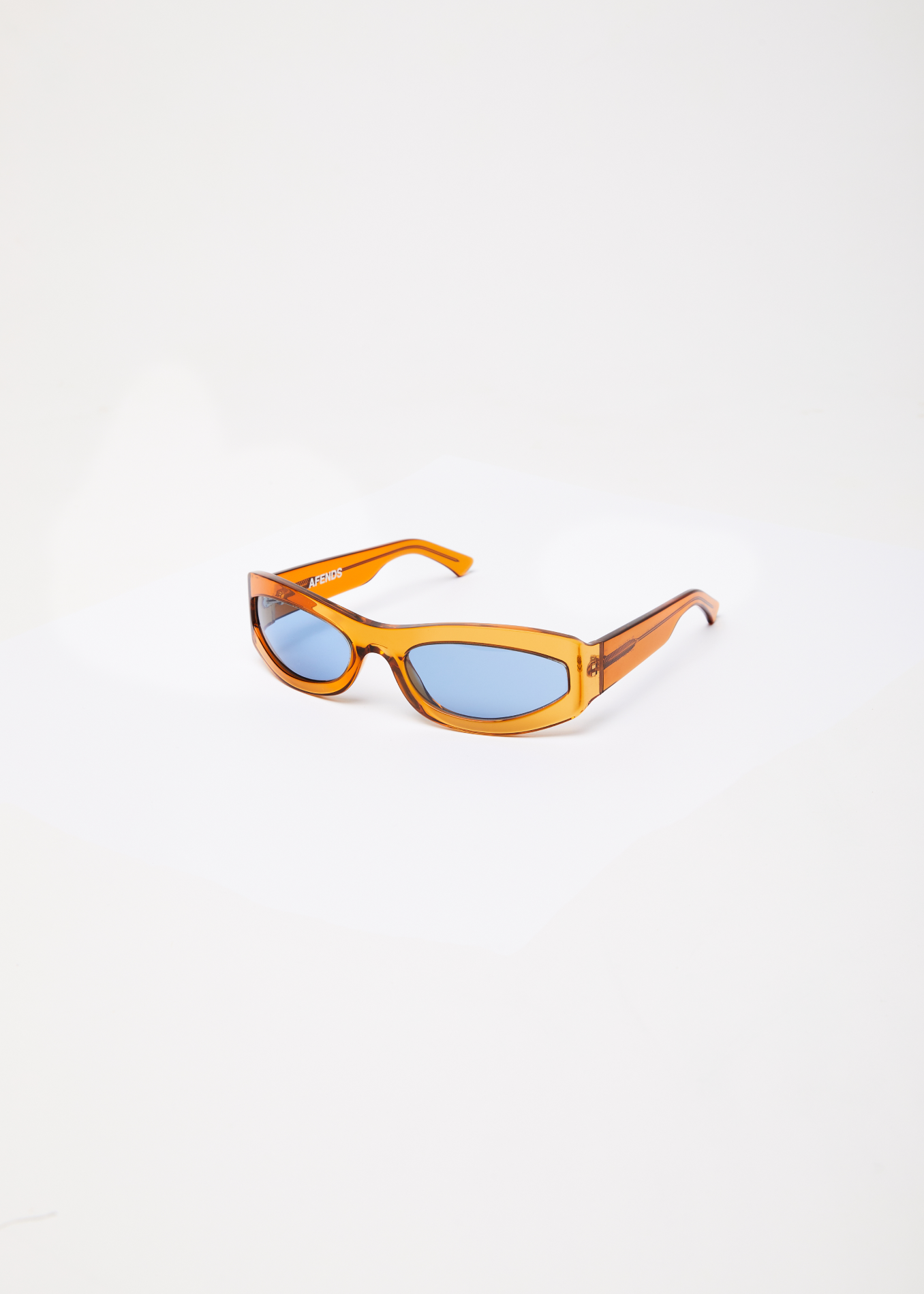 Afends Unisex Platinum J - Sunglasses - Clear Orange 