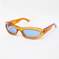 Afends Unisex Platinum J - Sunglasses - Clear Orange 