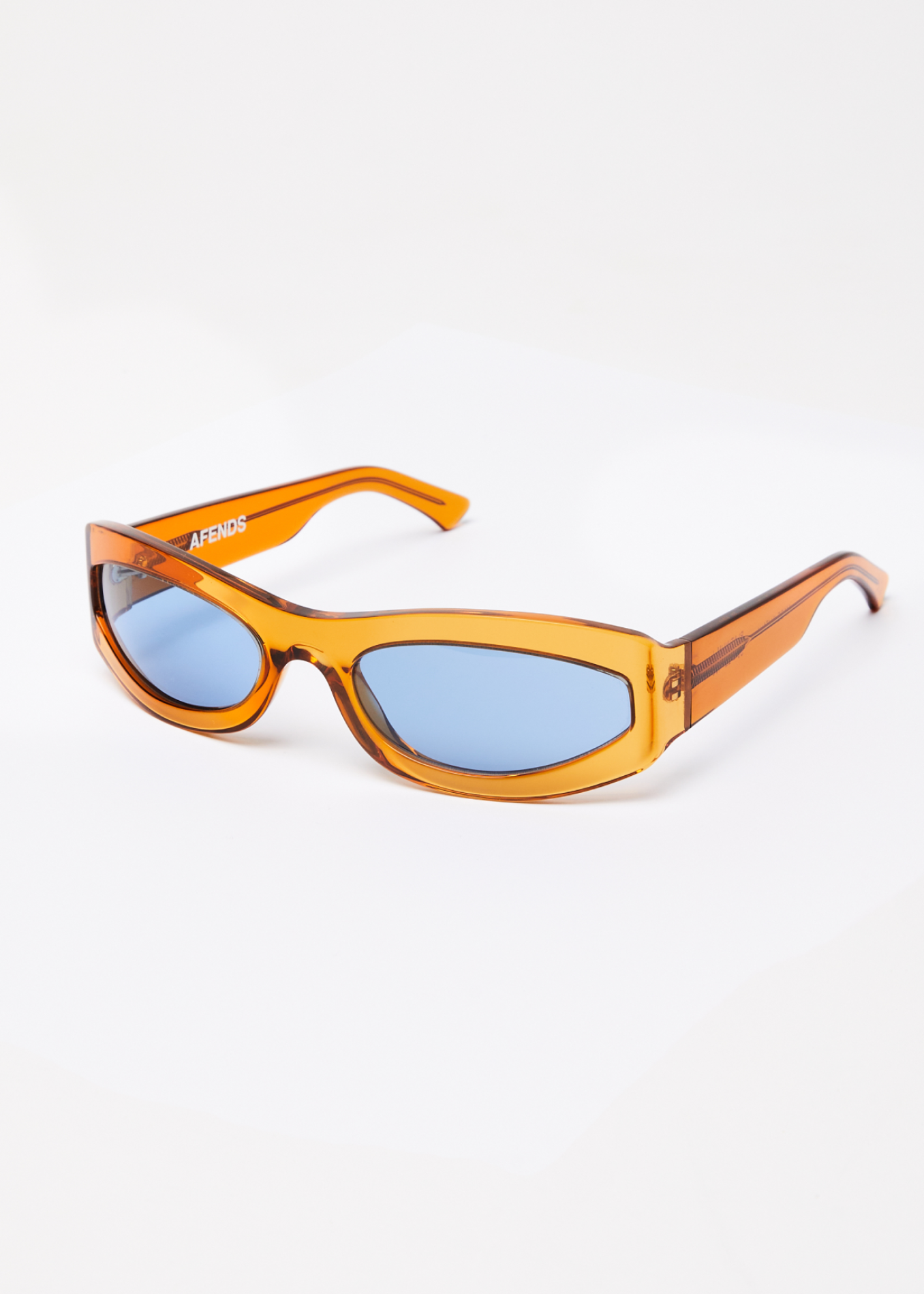 Afends Unisex Platinum J - Sunglasses - Clear Orange 