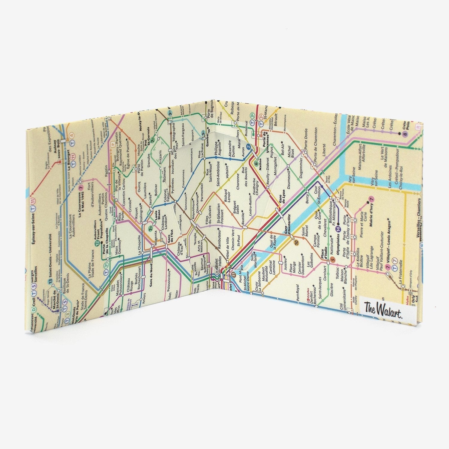 Paris Metro Bifold - The Walart - Paper Wallet