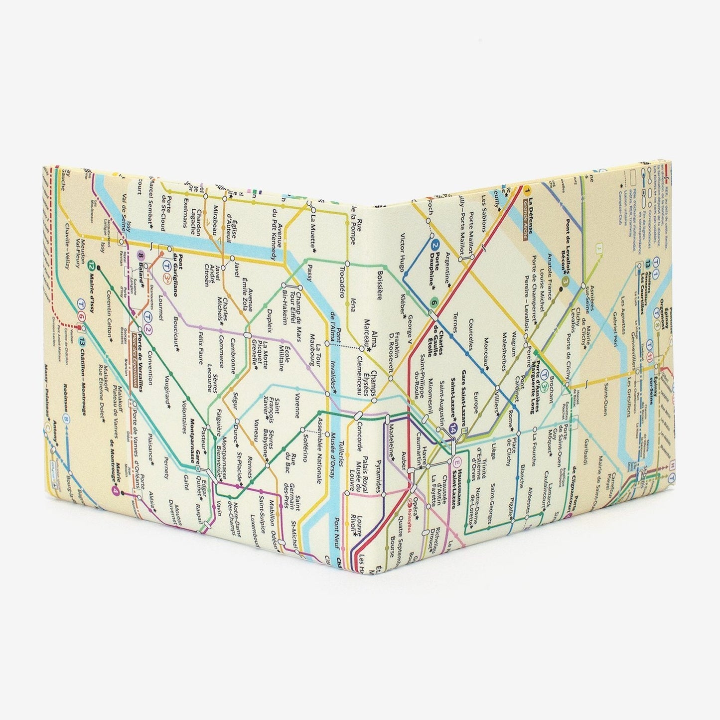 Paris Metro Bifold - The Walart - Paper Wallet