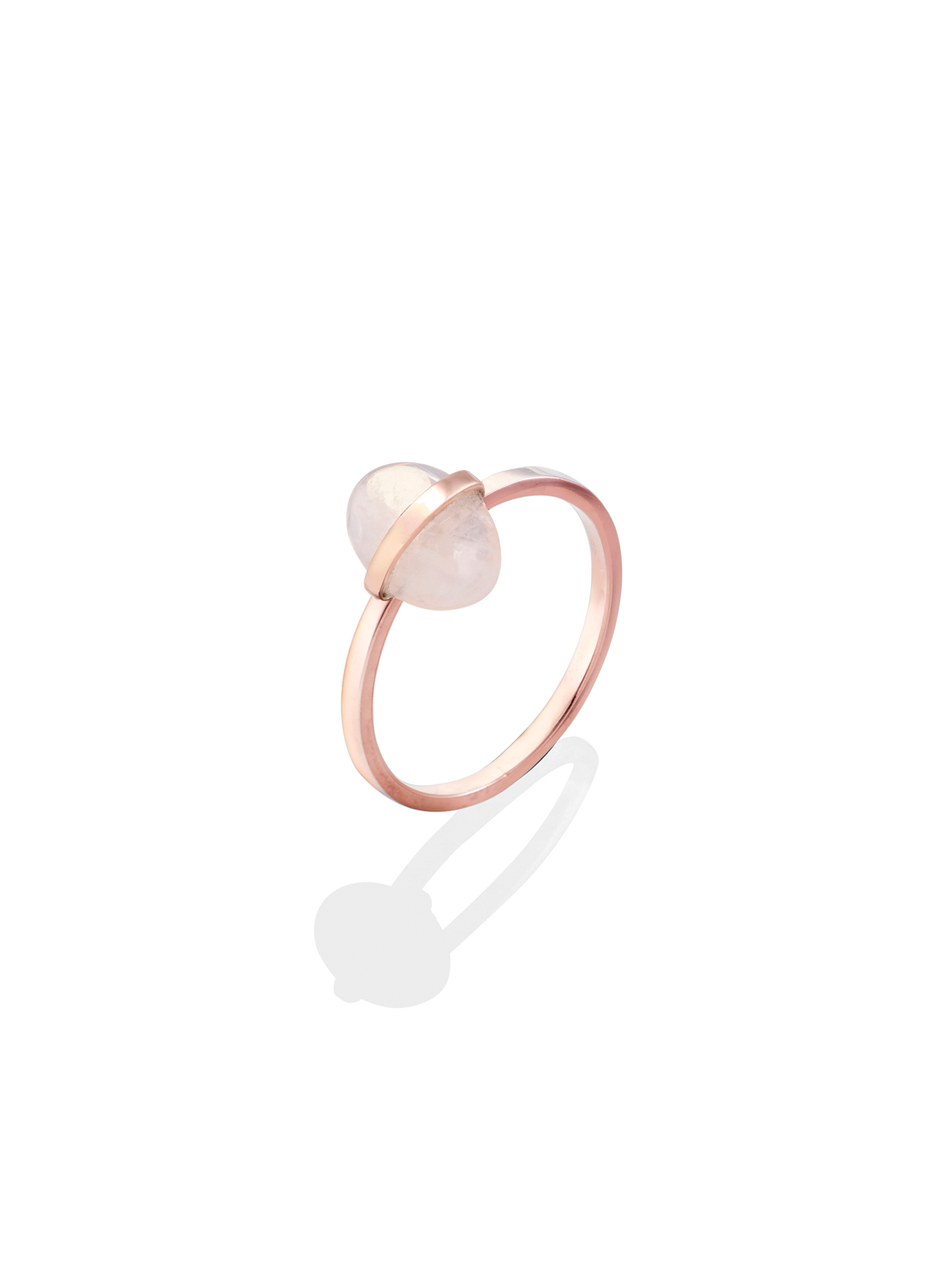 Shakti Oval Ring | Rose Quartz