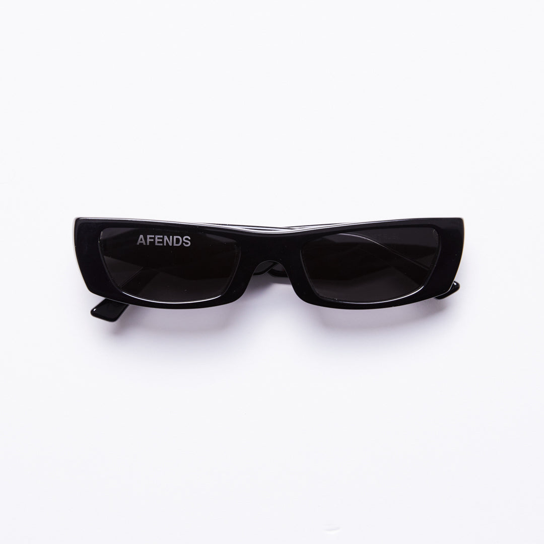 Afends Unisex Jet Fuel - Sunglasses - Gloss Black S216000-GBK-BLK