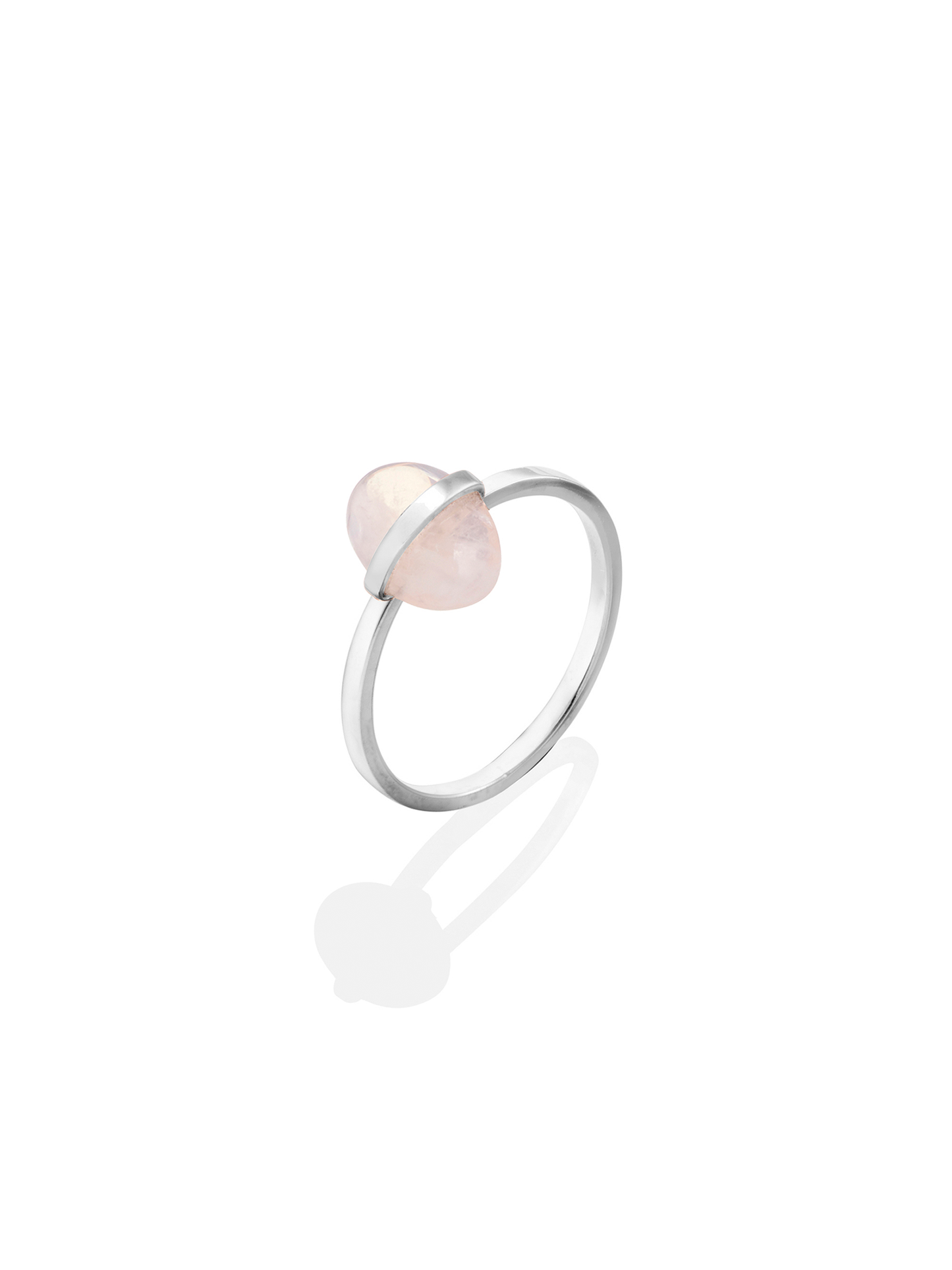 Shakti Oval Ring | Rose Quartz