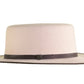 The Triptych Series Felt Hat - Square - Ivory/Brown