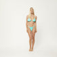 Afends Womens Benny - Recycled Tie Bikini Top - Jade Daisy W231703-JDD-XS