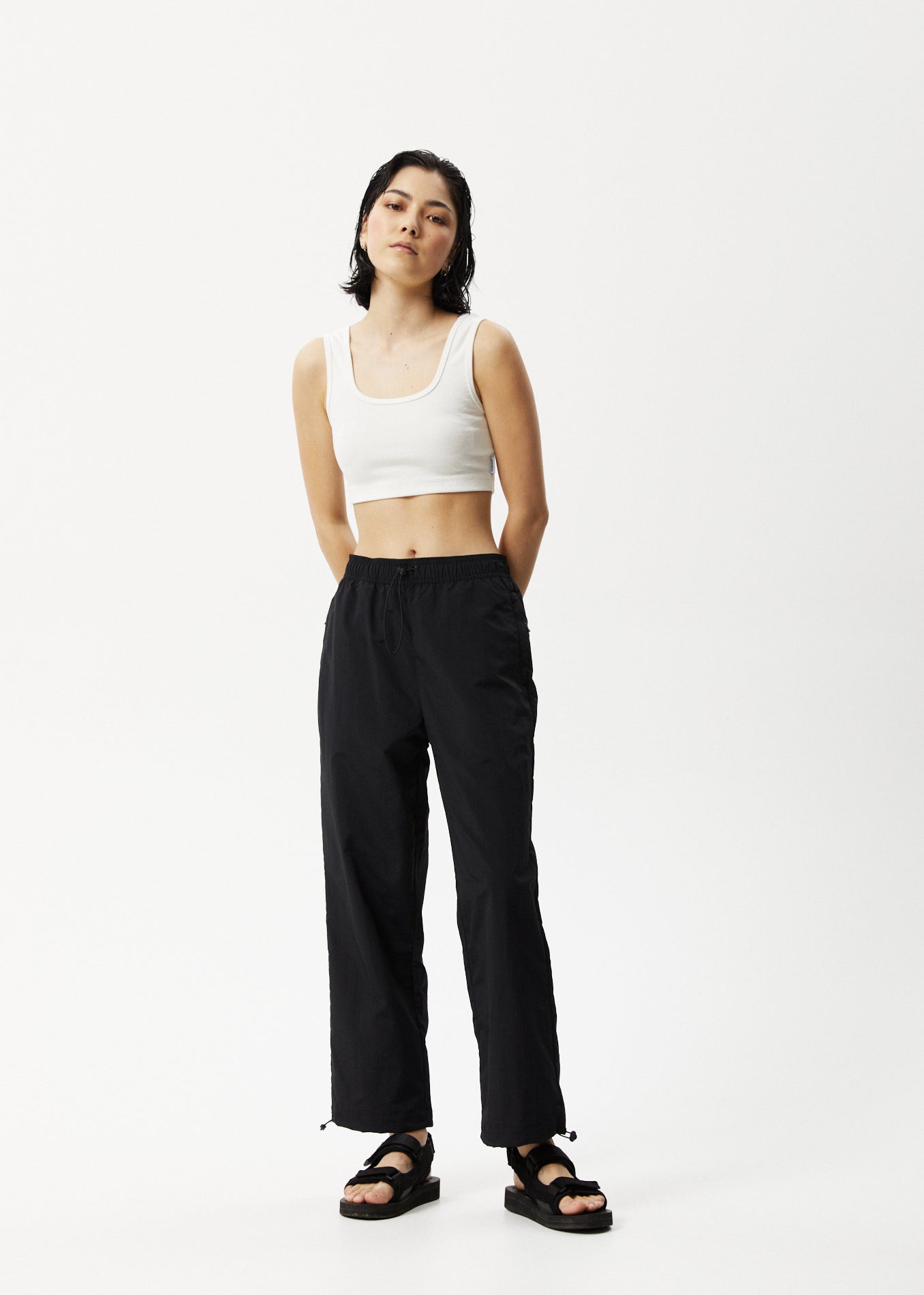 Afends Womens Octave - Spray Pants - Black 