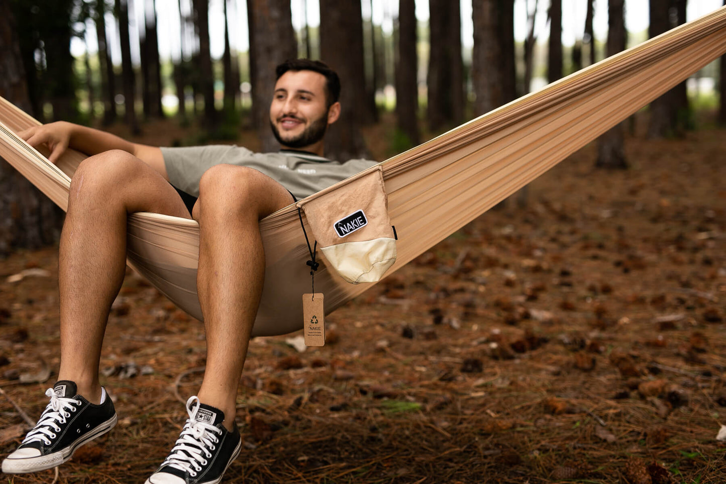 Sahara Sand - Recycled Hammock With Straps