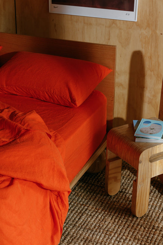 Bell Pepper Hemp Linen Pillowcase Set - GOOD STUDIOS