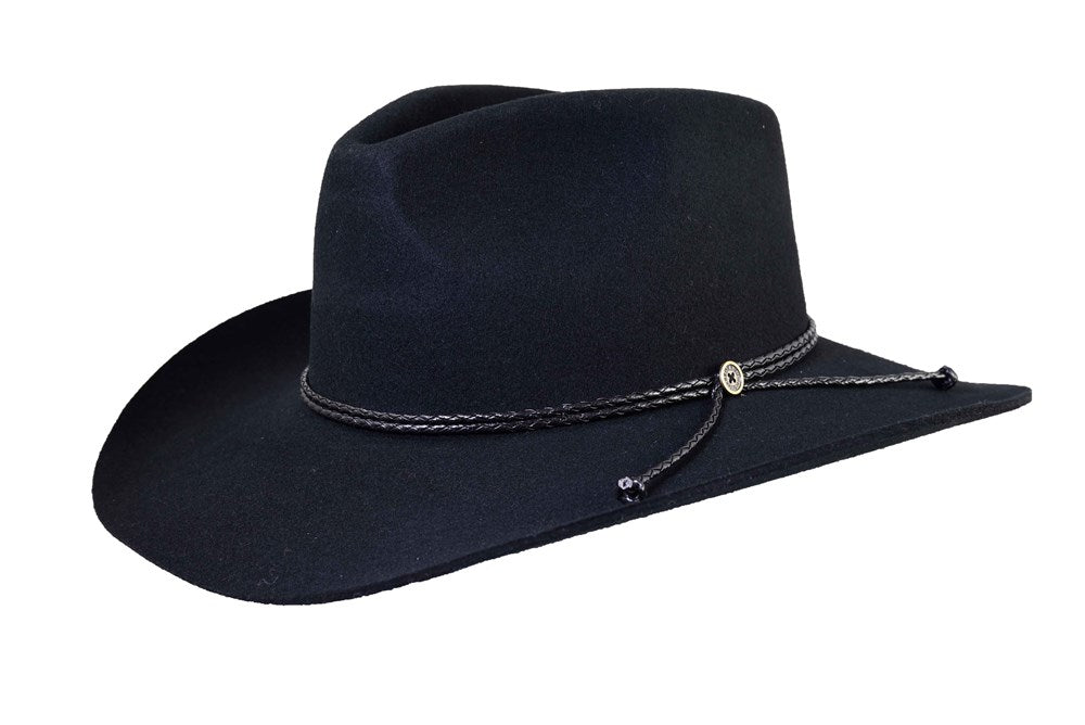 cowboy, cowgirl, black , wool felt, wool, felt, hat, byron bay hat, byron bay fashion, byron bay hat, australian hat, the ranch