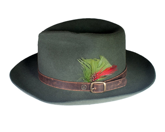 The Bromley Felt Hat - Forest Green