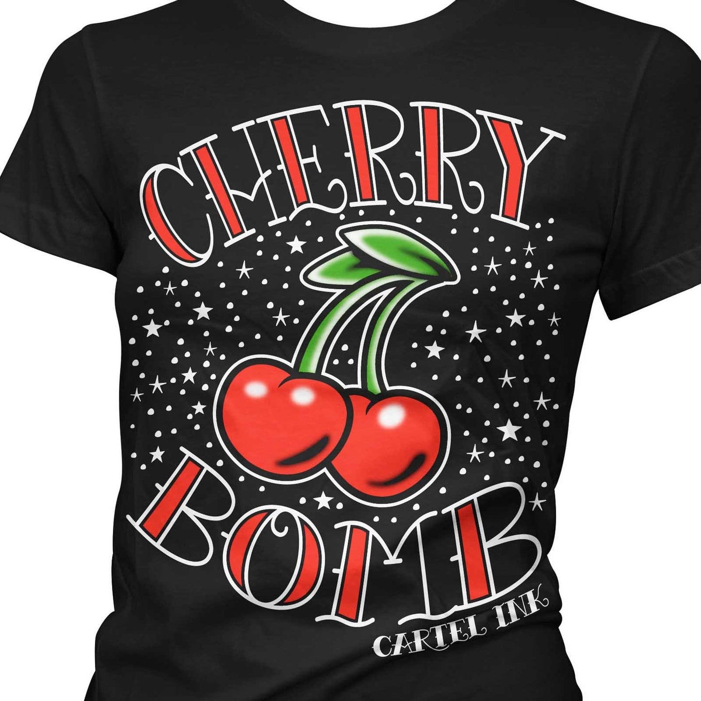 Image of Cartel Ink Women&#039;s T-Shirt - Cherry Bomb