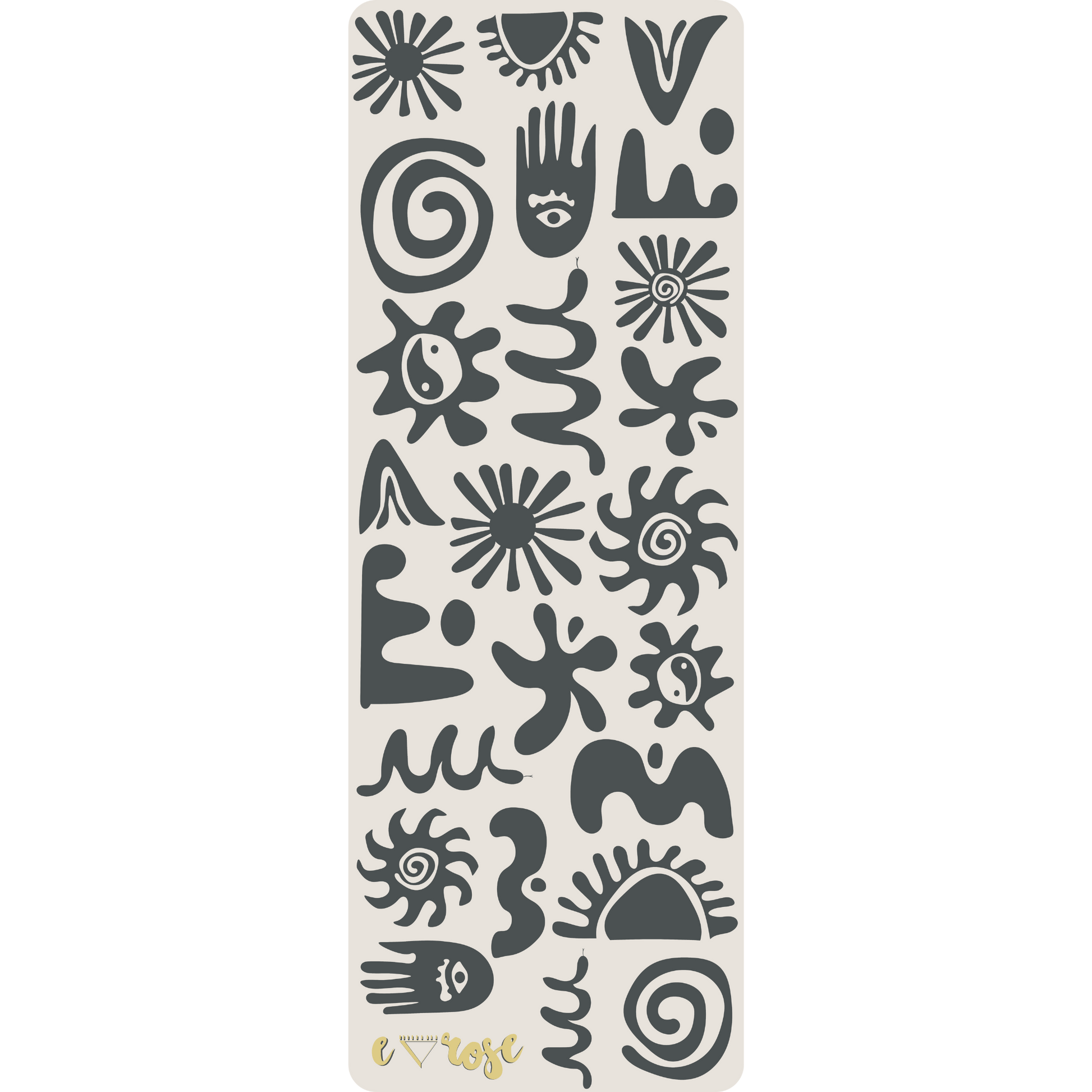 Charcoal Alchemy Super Grip Yoga Mat - Emilia Rose Art Eco Yoga Mats