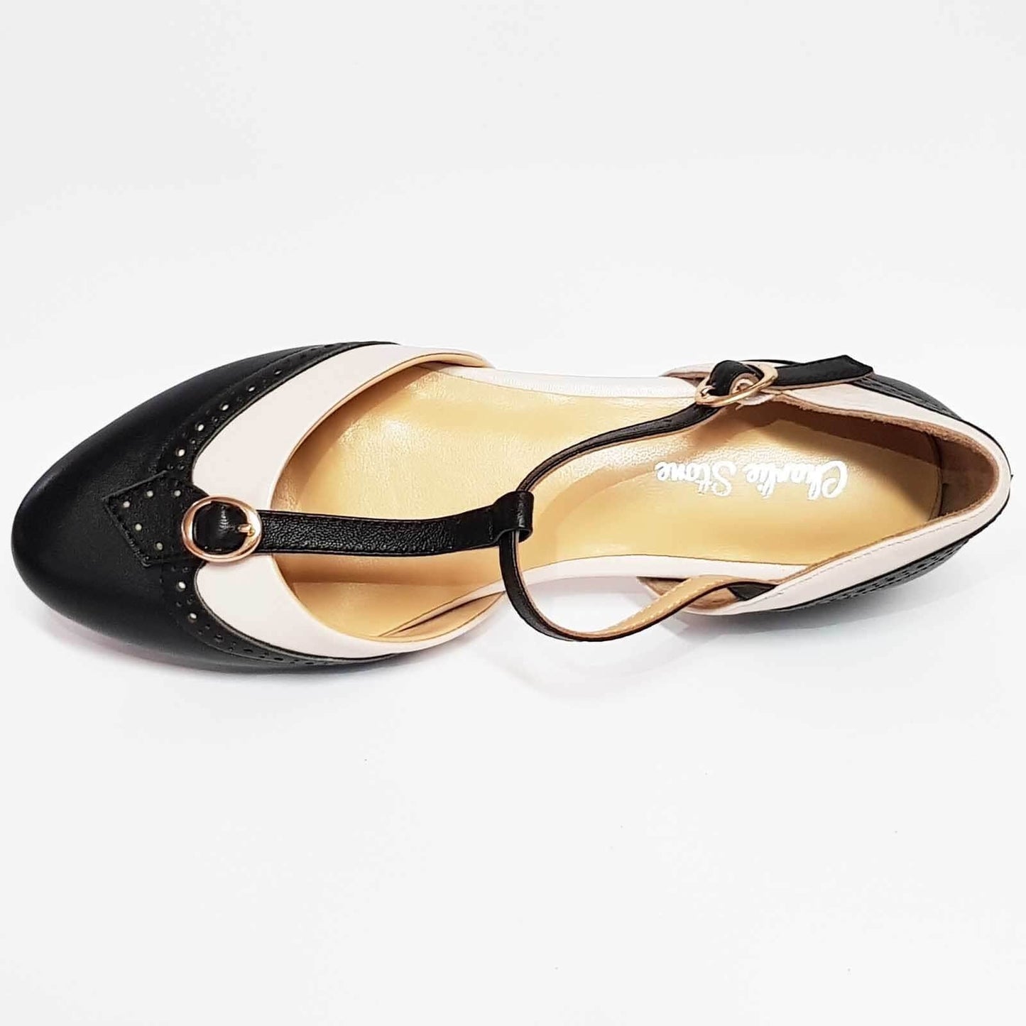 Image of Charlie Stone Parisienne Shoes - Black/Ivory
