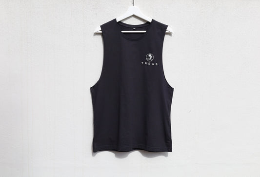 Black Cotton Singlet