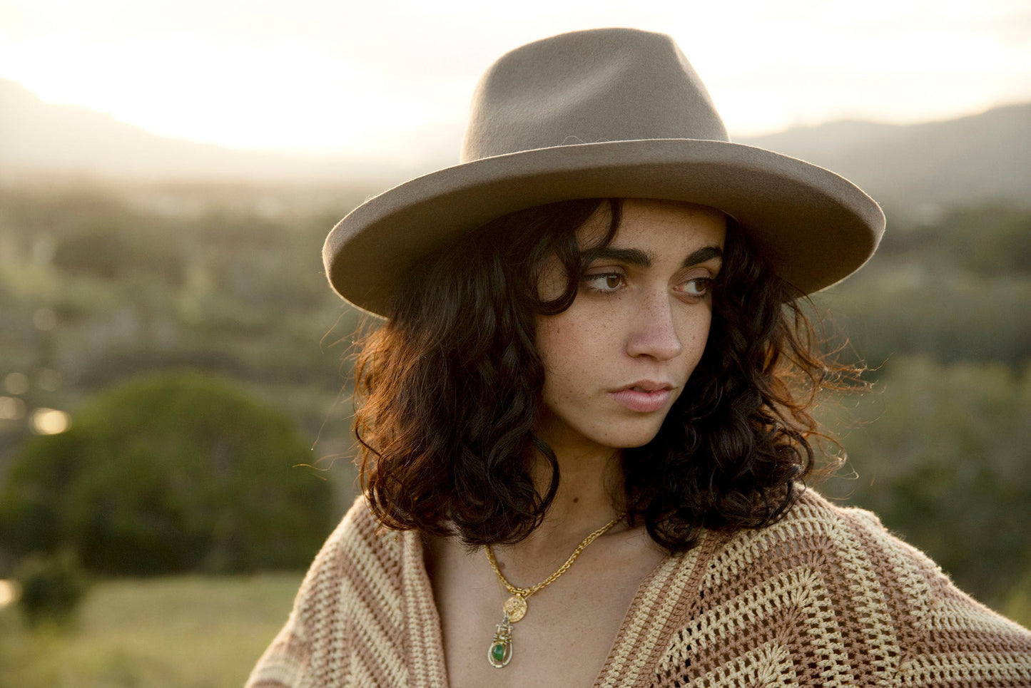 awesome hat, the daydreamer, fallen broken street, taupe, wool felt hat, hat, byron style, byron bay fashion, street style