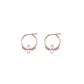 Deja Vu Crystal Hoops | Clear Quartz