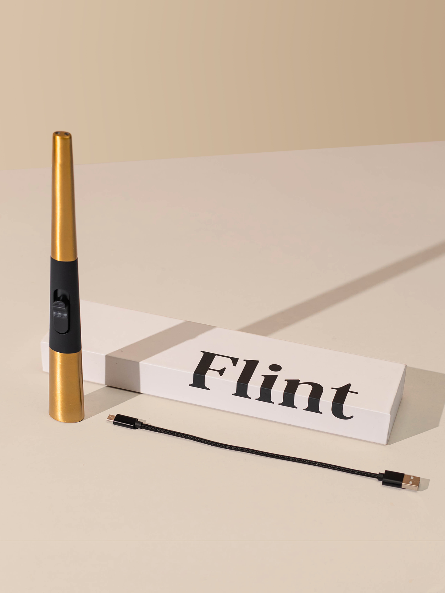 Brass Rechargeable Candle Lighter | Flint