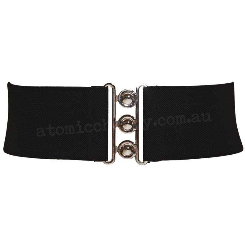 Hell Bunny Elastic Waist Cinch Belt - Black