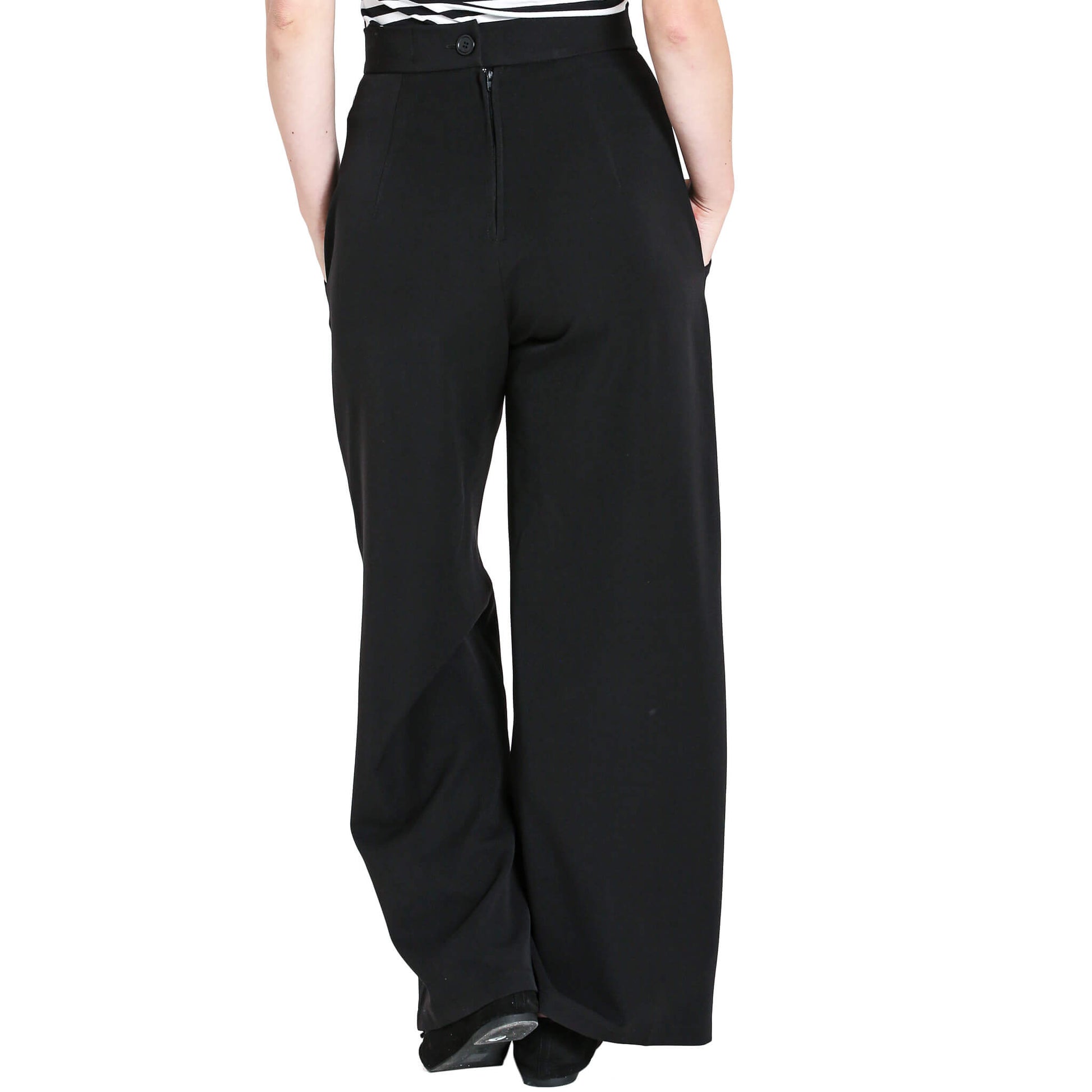 Hell Bunny Tina 50S Style Capri Pants - Black – Raflin
