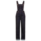 Image of Hell Bunny Elly May Denim Dungarees Overalls - Navy Blue