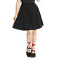 Hell Bunny Gabby Skirt - Black - model front