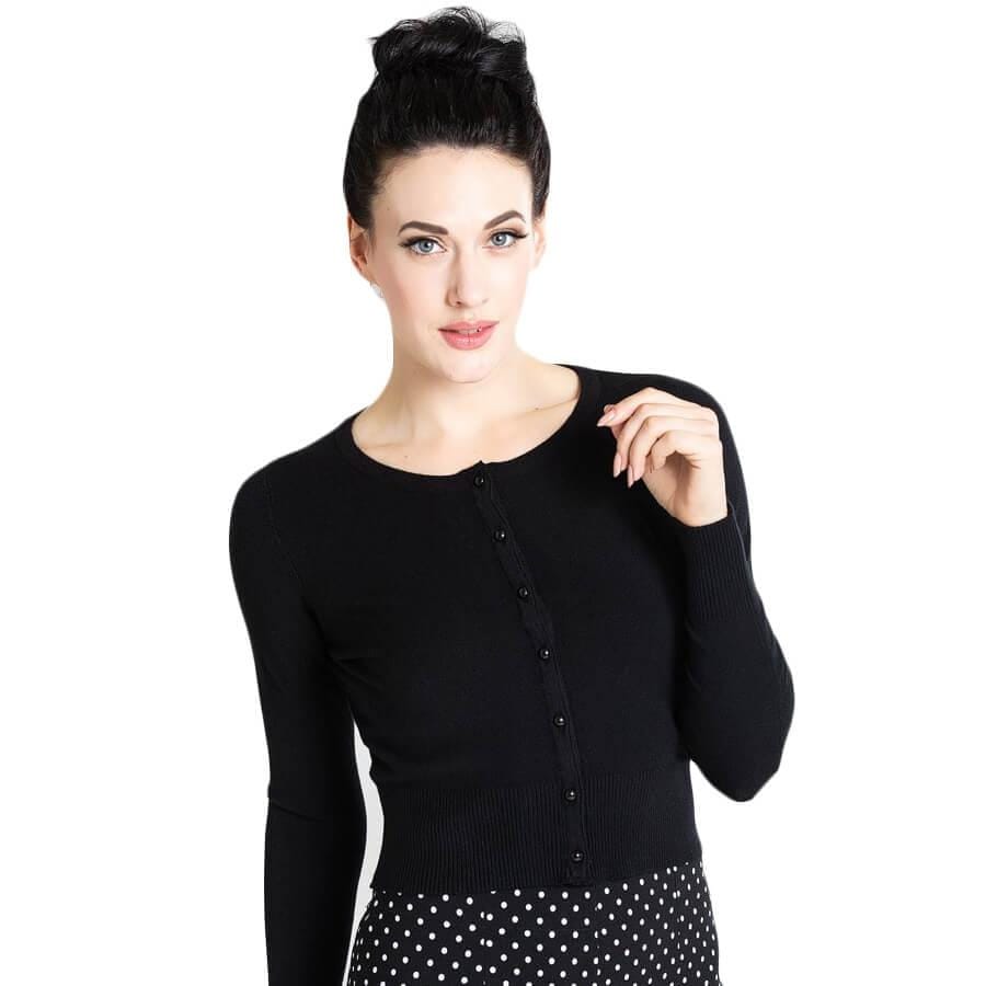 Image of Hell Bunny Paloma Cardigan Black