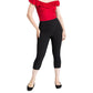 Hell Bunny Tina Retro 50s Style Capri Pants - Black front