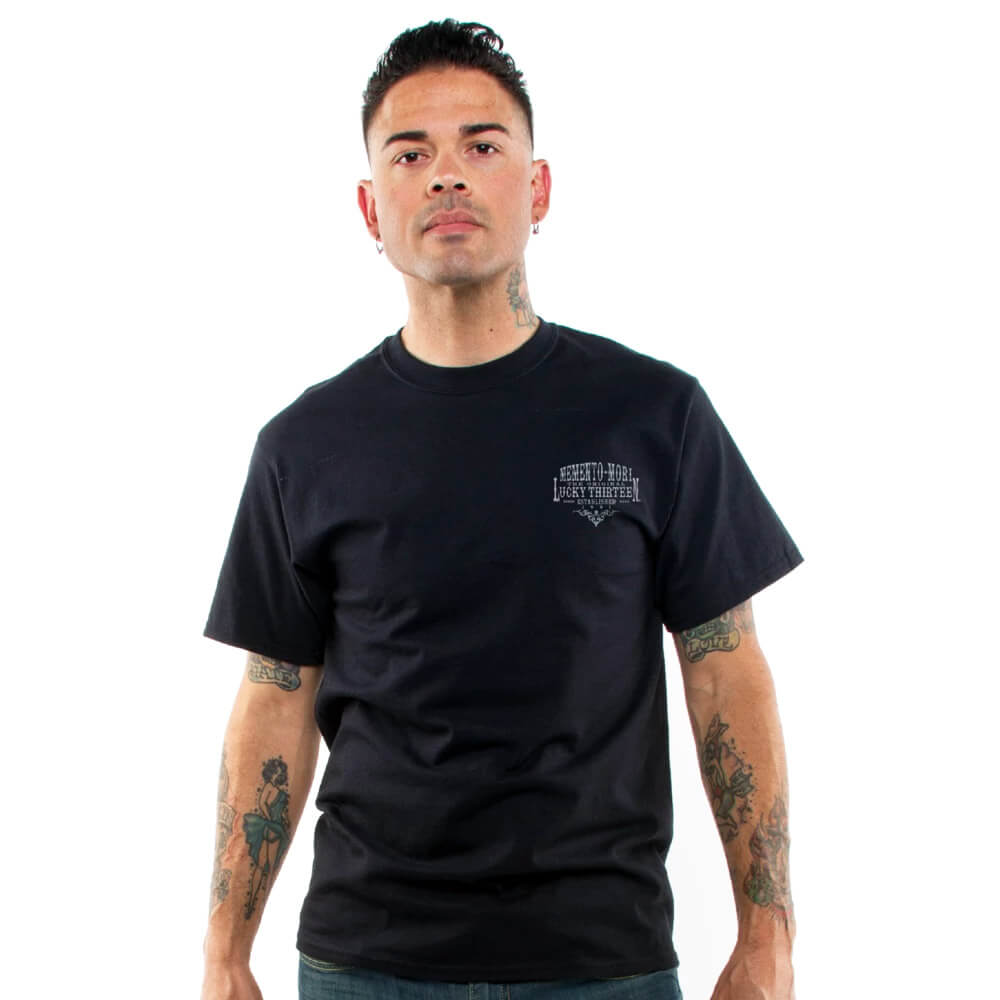 Lucky 13 Men&#039;s T-Shirt - Last Ride Hearse - model front