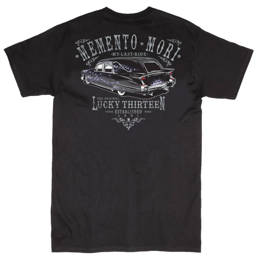 Lucky 13 Men&#039;s T-Shirt - Last Ride Hearse - flat shot back